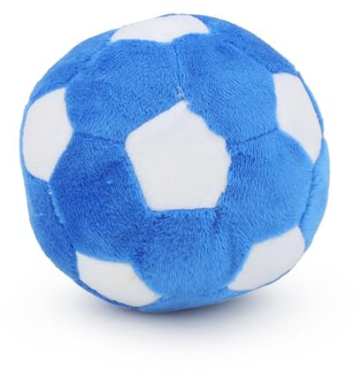 TONYFY Hundespielzeug - Plüschtier Quietschspielzeug für Welpen und kleine Hunde, Interaktives Training und Zahnen - Haustier Ball Fußball