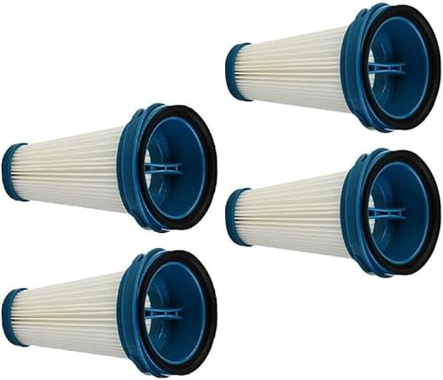 YUETTYY Wiederverwendbare waschbare Ersatzfilter für LH11927 Rotaro PowerVac 2-in-1 schnurlosen Staubsauger, Ersatz für Leifheit 89210 Ersatzfilter, Staubsauger-Filterzubehör (4 Stück)