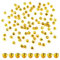 100pz Campanelle di Natale, 0,8cm Campane Fai da te Piccole Campanelle Campane di Metallo Decorative per Decorazioni per Scatole Regalo per Feste in Casa (Oro)