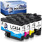 DOUBLE D LC424 Patronen Set für Brother LC424 kompatible mit Brother DCP-J1200W DCP-J1200WE (1BK/1C/1M/1Y)