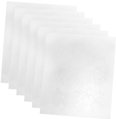 EXCEART 6 Stück Blatt Schneeflocken-Schrumpffolie Bretter mächtig Q Weihnachten basteln bastelmaterial Weihnachten bettwäsche Brosche kreatives Handwerk Schrumpfmaterial selber Machen