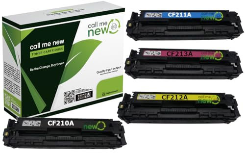 callmenew Multipack Toner CF210A CF211A CF212A CF213A für HP Laserjet Pro 200 Color MFP M276nw M276n M251n M251nw M276 M251 CM1415FNW CP1515N CP1525N 128A CF320A 125A CB540A CP1215