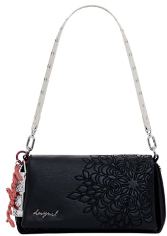 Desigual Schultertasche Umhängetasche Sierra Naron Flap Bag Black schwarz