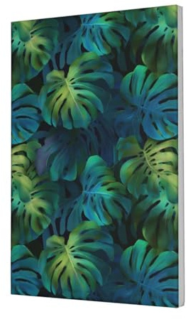 Woshuwo Großes Monstera-Wandbild mit grünen Blättern, ästhetischer Druck, Gemälde für Schlafsaal, Schlafzimmer, Wohnzimmer, 30 x 45 cm, gerahmt
