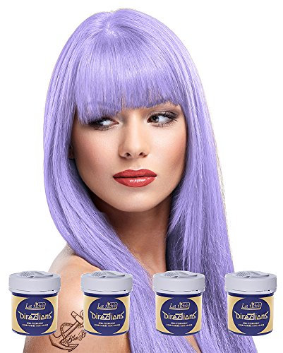 La Riche Directions Pack De 4 Colorations Semi-Permanente De Qualité (Lilac - Lilas Violet)