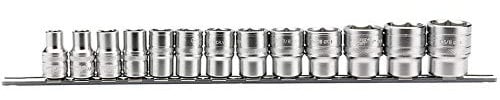 Draper 16498 1/2-Inch Square Drive Imperial 13 Piece Socket Set , Blue