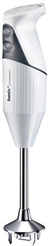 Bamix MX100905 Batidora de Mano, 200 W, Acero Inoxidable, 2 Velocidades, Blanc intégral