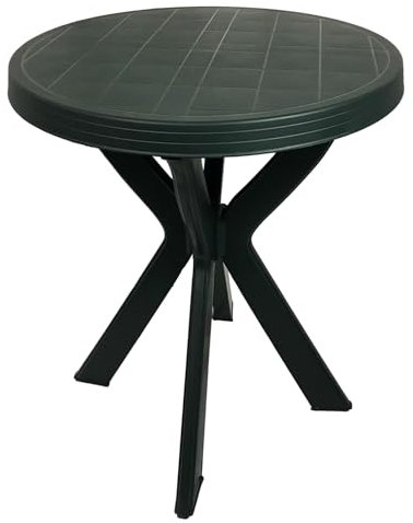Mojawo Bistrotisch Kunststoff Ø70xH72cm Don Grün rund Balkontisch Gartentisch Terrassentisch Wetterfest
