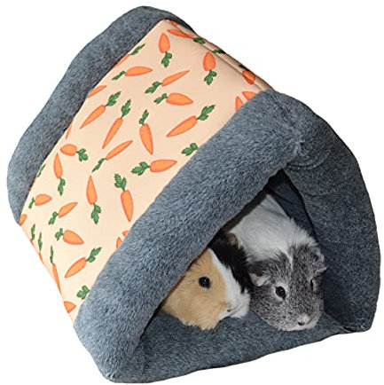 Rosewood 19616 Snuggles Snuggle 'n' Sleep Tunnel Mit Karotten-Print Für Kaninchen, Meerschweinchen, Frettchen Und Ratten