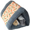 Rosewood 19616 Snuggles Snuggle 'n' Sleep Tunnel Mit Karotten-Print Für Kaninchen, Meerschweinchen, Frettchen Und Ratten