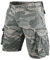Muscle Alive Herren Cargo Shorts Jahrgang Savage Vintage Kurze Hose Sport Camping Wandern Tarnen Baumwolle Grüne Camouflage 32