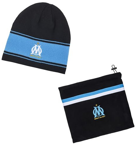 OLYMPIQUE DE MARSEILLE Coffret Bonnet + cache cou OM - Collection officielle