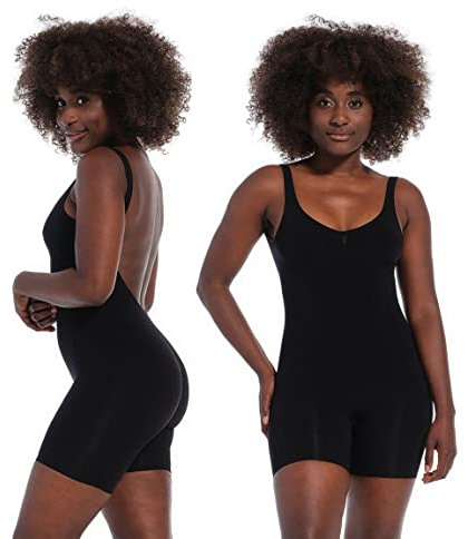 Magic Bodyfashion Damen Low Back Bodysuit Shapewear Ganzkörper-Body, Black, L