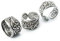 Windalf Bohemia Ohrklemme LEA Ø 13 mm Ornamentik Spiralen Vintage Ohrschmuck 925 Sterling-Silber