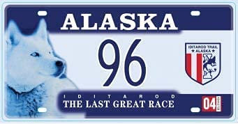 OPO 10 - USA Auto KENNZEICHEN - 30x15 cm Metall Replik: Alaska (C02)