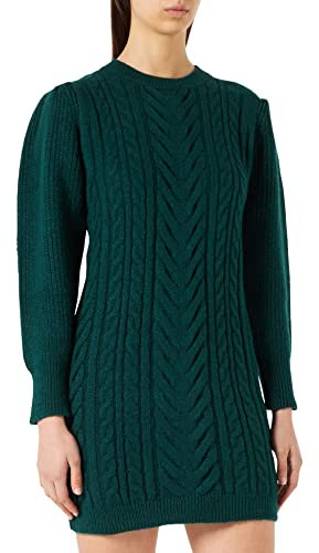 Naf Naf Damen Maeve R1 Robe, Dark Green, X-Small