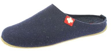 Living Kitzbühel - Filz - Schweizer Kreuz - Pantoffeln (46 EU Midnight navy)