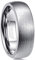 NUNCAD Unisex Ring aus Wolfram Vertrauenring Verlobungsring Partnerring Ehering Ring für alle Lieben mit polierter Oberschicht pursilbrig 7mm bequem Größe 57