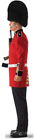 Star Cutouts SC4141 Illustrated Buckingham Palace Guard Star Mini Cardboard Cutout - Ideal for Displays, Events & VE Day Celebrations