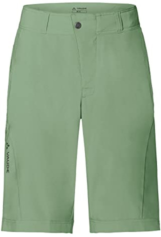 VAUDE Women's Ledro Shorts - Gepolsterte MTB-Shorts mit Innenhose - atmungsaktive & elastische Fahrradhose, Willow Green, 44