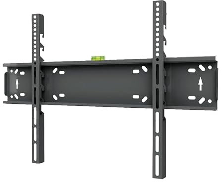 BestoClass Steel 55-65 inch Universal Smart TV Wall Brackets with 3 Height Levels and 3cm Wall to TV Distance - Securely Mount Your TV with Confidence and Ease, Backed by 24-Month Guarantee