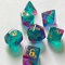 Dpofirs 7-teiliges Glitzer-Polyeder-Würfel-Set für Tischspiele, 7-teiliges Würfel-DND-Polyeder-Würfel-Set, Rollenspielwürfel, Gaming-Würfel