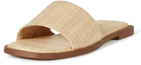 The Drop Damen Oslo Sandale mit einem Riemen, Bast, 38 EU