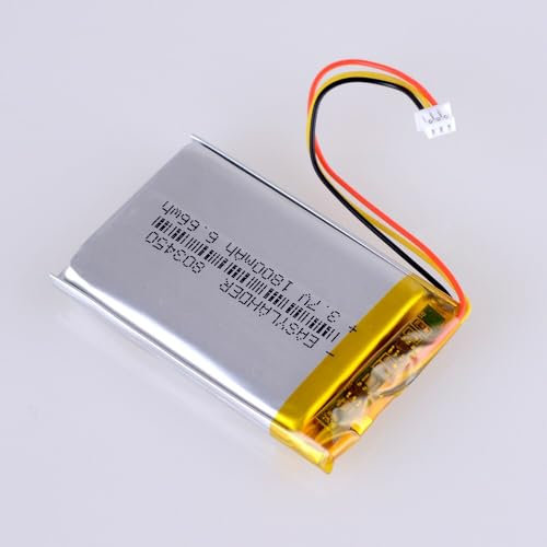 Li-Po-Akku, 3,7 V, 1800 mAh, 3 Fäden, 803450, 50 x 34 x 8 mm