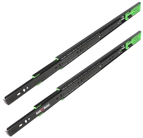 KOTARBAU® 1 Paar Schubladenschienen Vollauszug Softclose 550 mm Schwerlastauszug Auszug Schienen für Schubladen Schienensystem Selbsteinzug Auszugsschienen Teleskopschienen Schubladenauszüge