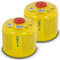 ZMC 2 cartuchos de gas de 300 g, cartucho de rosca de 600 ml con gas propano/butano, EN417 rosca europea 7/16, cartucho de válvula de gas apto para hornillos de gas, quemadores de gas, quemadores de