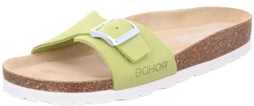 Rohde ALBA Damen, Frauen, Pantoletten, Slipper,Slides,Sandalen,Sommerschuhe,Freizeitschuhe,Freizeitschuhe,Schlupfschuhe,Mules,Kiwi,37 EU