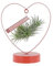 KENTIS - Tillandsia con struttura a Cuore - Piante Vere da interno - Pianta Aerea - Pianta Purifica Aria - Piante da Appartamento - Alta 25 cm