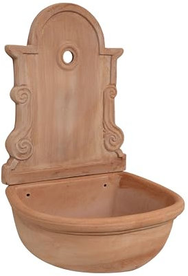 Biscottini Fontana da giardino esterno L44xPR38xH65 - Fontana da Giardino in Terracotta - Fontanella da giardino - Fontana Giardino in Terracotta - Arredo giardino
