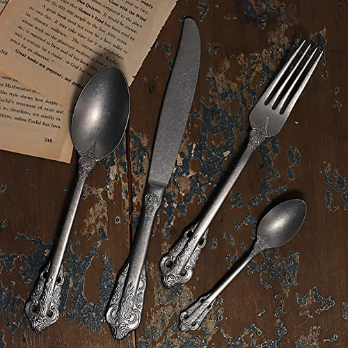 NOALED Set Posate, Servizio Posate per 18 Persone, 72 Pezzi. Set Posate di Lusso, Set Posate Lucide a Specchio, Eleganti Posate da Tavola per Casa/Cene Importanti (18 Set da 72 Pezzi) R7