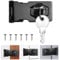 ADERTOS Türschloss mit Schlüssel 2.5Inch Sicherheitsüberfalle Abschließbar Überfalle mit Schloss Vorrichtung Keyed Hasp Lock Schwarz Schublade Schrank Locks für Türen Haustür, Garagentor