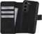 Burkley 2-in-1 Leder Handyhülle für Samsung Galaxy S24 (5G) mit Abnehmbarer Schutzhülle, 360 Grad, abnehmbares Cover, Kartenfächer und Kick-Stand (Schwarz)
