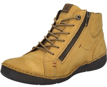 Josef Seibel Damen Schnürstiefeletten Fergey 67,Weite G (Normal),Wechselfußbett,Kurzstiefel,uebergangsschuhe,senf,37 EU