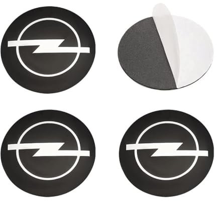 4 Stück Auto Radnabenkappen Aufkleber für Opel Astra h g j k f Zafira a b Corsa Mokkav Insignia Vectra 65MM, Radnabendeckel Aufkleber Auto Nabendeckel Aufkleber Nabenkappen Aufkleber