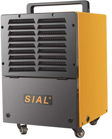 SIAL 30 L/jour Déshumidificateur Industriel C30 - Avec Réservoir, Drain - Sécheur de Construction Commerciale - Convient aux Sous-Sols et Aux Grandes Pièces de Moins de 25㎡