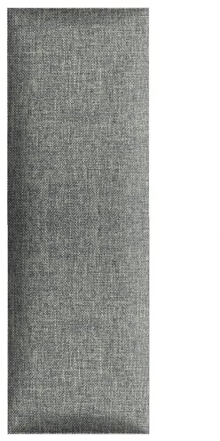 Wandpaneele 3D 30 x 90 cm gepolstert – für sehr einfache Selbstmontage, aus Velourstoff, mit weicher Füllung, Farbe Hellgrau – Kopfteil als Dekoration für Schlafzimmer, Büro, Kinderzimmer, Diele
