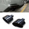 ZFZFC Endstuck Auspuff für Audi A3 A4 A5 A6 A7 Up RS3 RS4 RS5 RS6, Auspuffblenden Edelstahl Auto Endstück Endschalldämpfer Spitze Endrohrblende,B Black