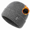 Pyrafox Merinowolle Mütze Wolle Wintermütze Herren Merino Beanie Damen Haube Winter Cap Men Muetze Strickmuetze Wollmuetze, Grau Großer Kopf XL XXL