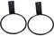CAXUSD 2st Wandhalterung Befestigungsring Für Blumentöpfe Pflanzentopf Steht Wandmontierter Pflanzenhalter Blumentopfhalter Für Die Wand Pflanzenaufhänger Pflanzgefäß-wandring Eisen Black