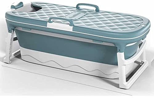 Faltbare japanische Badewannen - Große tragbare Badewanne für Erwachsene mit Bidet und Sauna - Home Spa Whirlpool 54 Zoll Faltbares Design - Duschkabine Badewanne