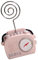 COHEALI 1Stk Funkscheinhalter Fotocliphalter für den Schreibtisch Platzhalter aus Draht Staffelei stehen memo clip halter retro telefon Radio Memohalter Zettelhalter Metall Ring Rosa