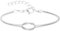SWZEC Liebesknoten - Knoten-Armband Partnerarmband (18cm+5cm (Herren),Silber)