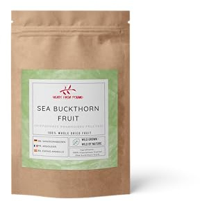 Herbs From Poland – Getrocknete Sanddornbeeren Naturbelassenes Ganzes Kraut Ohne Künstliche Zusätze Ideal für Aufgüsse und Gewürze 1000g