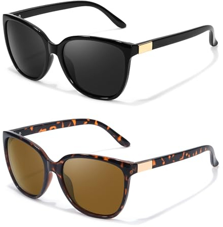 LVIOE 2P Polarisierte Sonnenbrille Damen - Stylischer und Trendiger