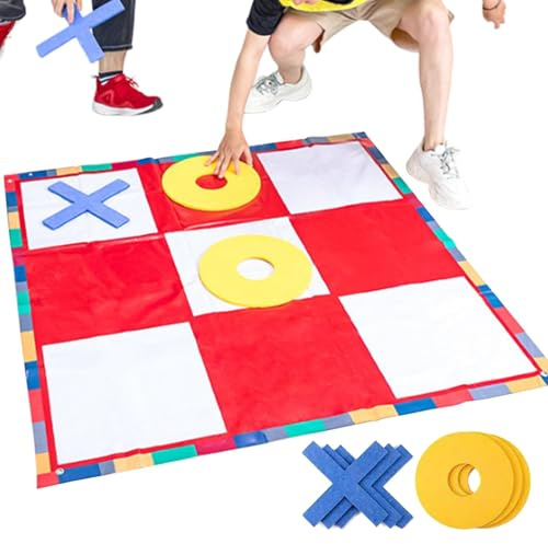 Riesiges Tic-Tac-Te Outdoor-Spiel, Tic-Tac-Te-Game Outdoors Land Baswing Games, Outdoor-Spiele für Erwachsene | Camping-Spiele für wasserdichte Campingspiele für Kinder und Familien
