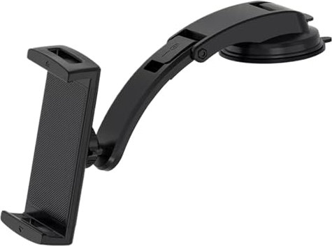 Générique Dashboard Phone Holder, Suction Cup Tablet Bracket, Multi-Angolo Regolabile, Supporto di Navigazione Strong Anti-Shake Mount for Truck, RV, Sedan, Small Car, ABS Silicone, nero, 1 pezzo